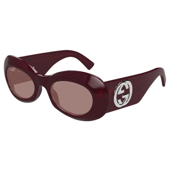 NEW GUCCI BURGUNDY WOMEN SUNGLASSES, GUCCI EYEWEAR - Picture 1 of 3